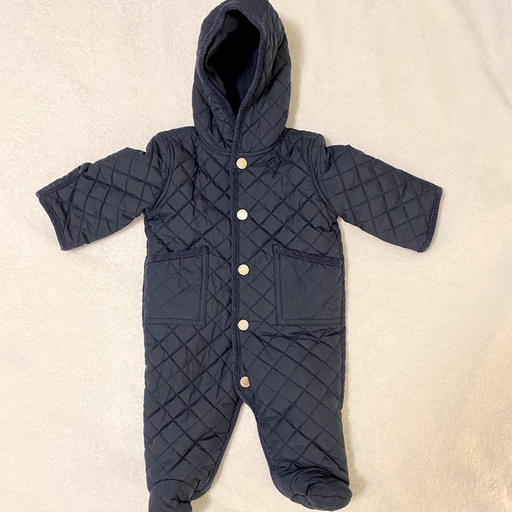 Ralph Lauren 3m navy quilted snowsuit N.O.T. - Picture 2 of 10